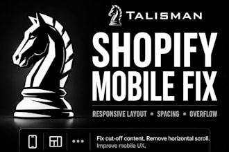 fix your shopify mobile layout or responsive issue