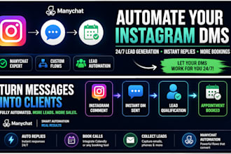 build manychat instagram dm automation for lead generation