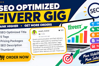 do fiverr gig SEO optimization to improve your gig visibility