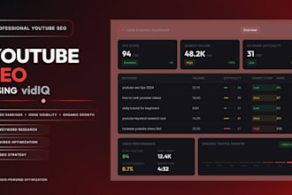 do youtube video SEO using vidiq for better rankings