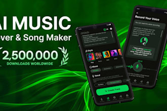 develop ai video generator,  ai music app and ai djapp