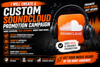 create a custom soundcloud promotion campaign