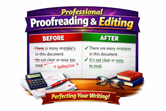 professional proofreading editing grammar spelling clarity expert