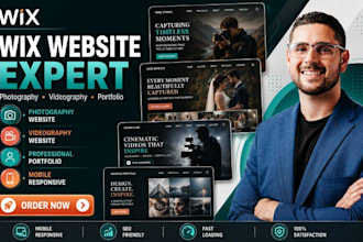 build wix photography videography website and professional portfolio website