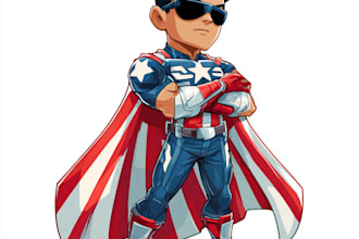 design unique superhero comic art and illustrations