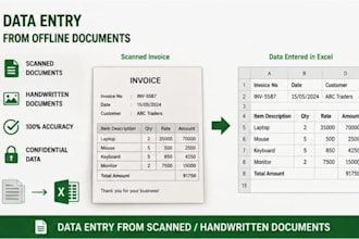 do data entry, english typing, and neat handwriting works