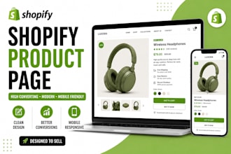 design a high converting shopify product page that sell