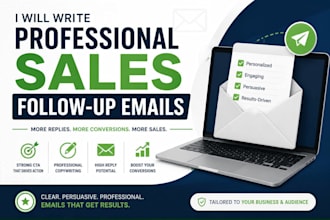write professional sales follow up emails