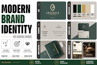 design a modern logo and brand identity