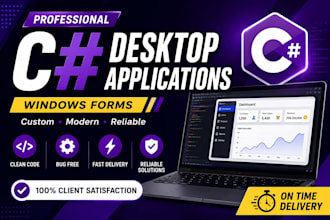 develop a custom c sharp windows forms desktop application