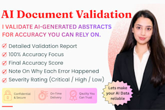 validate ai generated documents for accuracy and consistency