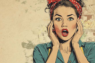 create vintage retro illustration