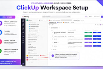 be your clickup expert for setup and setup automation