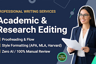 proofread, edit, and format your academic research paper or journal article