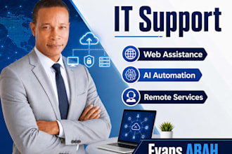 provide remote IT support in french and english