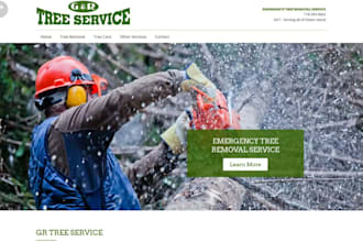 design tree removal tree trimming arborist stump grinding tree service website
