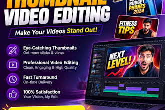do the thumbnail designing at any conditins