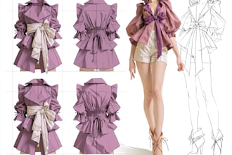 fashion or digital illustration