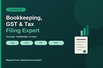 chartered accountant bookkeeping gst itr roc compliance for businesses in india