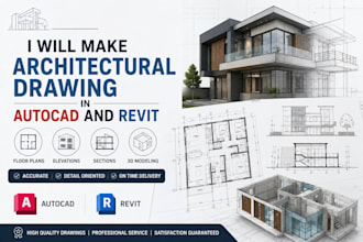 make architectural drawing in autocad and revit