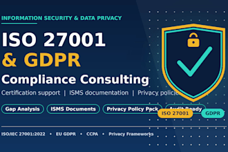 do iso 27001 certification, gdpr compliance and privacy policy