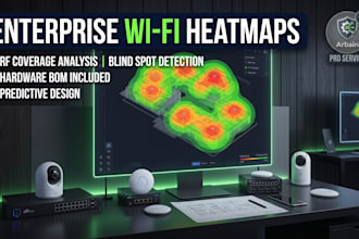 design enterprise wifi heatmaps and network architecture