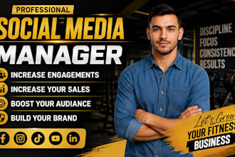 social media marketing manager for gyms, fitness coaches and personal trainers