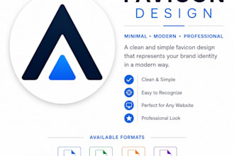 design a modern, unique and professional favicon