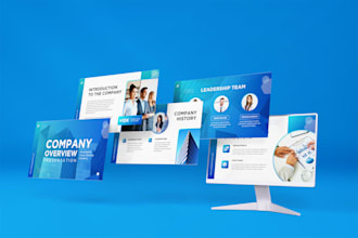 design investor pitch deck, powerpoint, and canva presentations