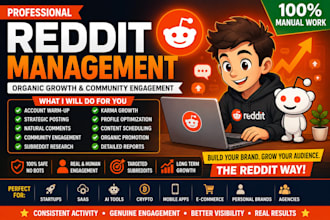 be your reddit marketing manager for authentic growth