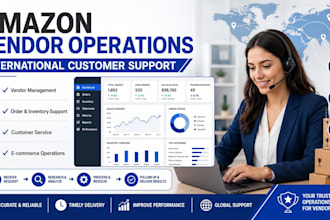manage amazon vendor central operations, support business