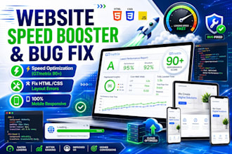 optimize website speed and fix HTML bugs professionally