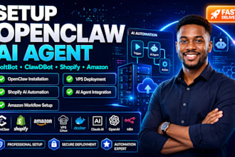 setup openclaw moltbot clawdbot shopify amazon automation ai agent on vps server