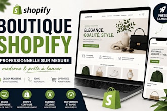 créer une boutique shopify professionnelle sur mesure