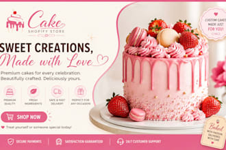 cake shopify store cake website cookies store pastry website