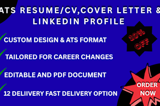 do professional resume, medical resume, CV design, linkedin profile
