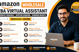 be expert amazon fba wholesale va for product research and account management
