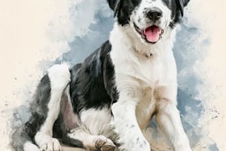 draw your pet in watercolor