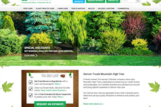 build wix landscaping website tree service website arborist tree care website