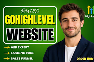 do gohighlevel website design, sales funnel automation, ghl landing pages setup