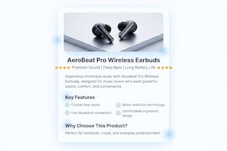 write SEO friendly product descriptions