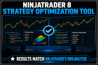 create a ninjatrader 8 strategy optimization tool