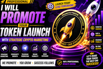 promote your token launch with strategic crypto marketing