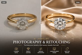 professionally retouch and enhance jewelry photos