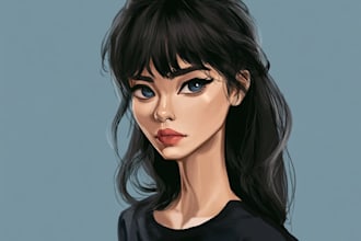 draw anime, realistic portrait or dnd character