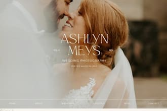 build squarespace bridal website marriage website planner portfolio website