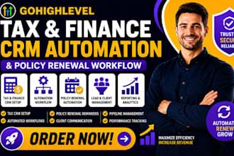 setup tax crm gohighlevel automation financial management workflow policy renews