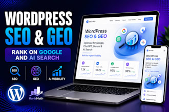 do wordpress GEO onpage SEO optimize website for google rankings ai search