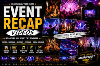 edit night club parties, dj, dance, event recap, pool party and promo video
