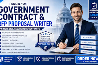 be your government contract and rfp proposal writer